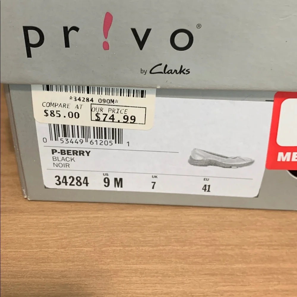 Clarks P-Berry Active Flats size 9 Excellent - Picture 3 of 8